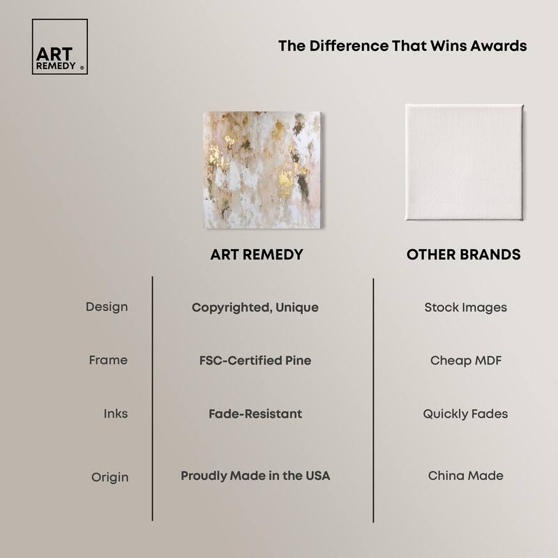 Golden Glimmer Gesture II Canvas by Art Remedy, Gallery Wrapped