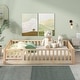 preview thumbnail 18 of 27, Full size Floor Platform Bed with Fence and Door