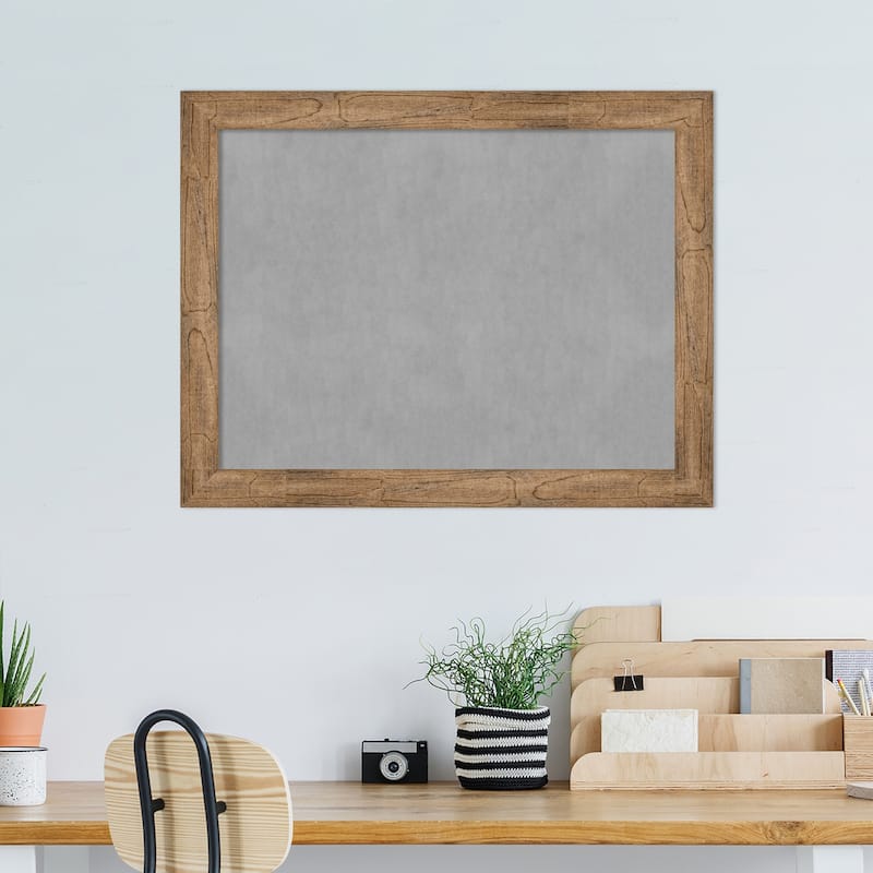 Amanti Art Owl Brown Narrow Framed Magnetic Board