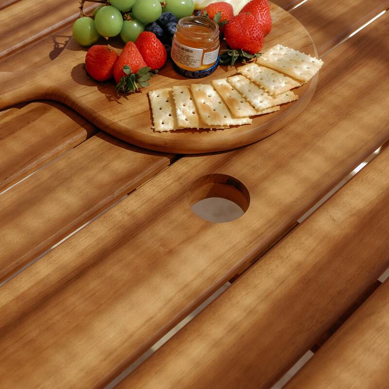 Cambridge Casual Lowell 4-Piece Indonesian Teak Patio Dining Set