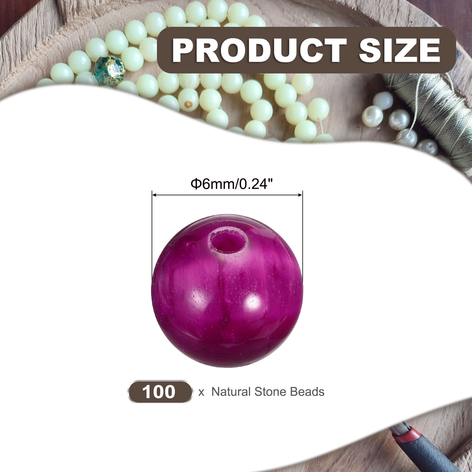 Natural Stone Beads Bird Stone, Loose Gemstone Beads Spacer Beads