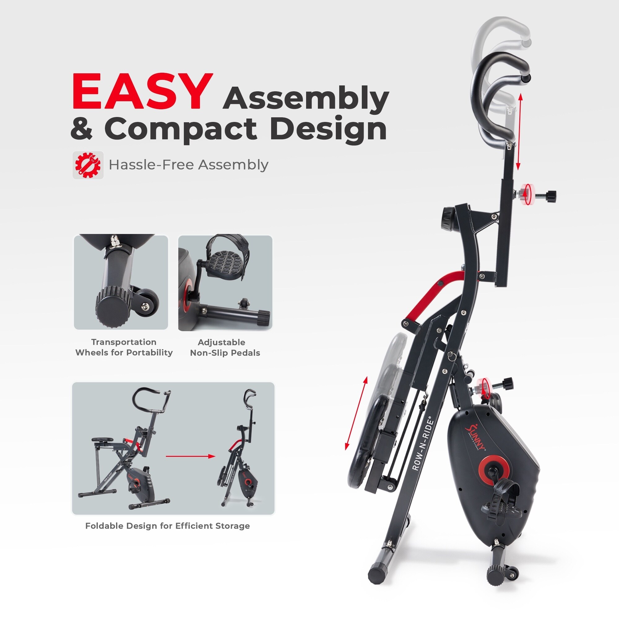 Sunny Health Recumbent Bike Assembly Sunny Health Fitness Upright