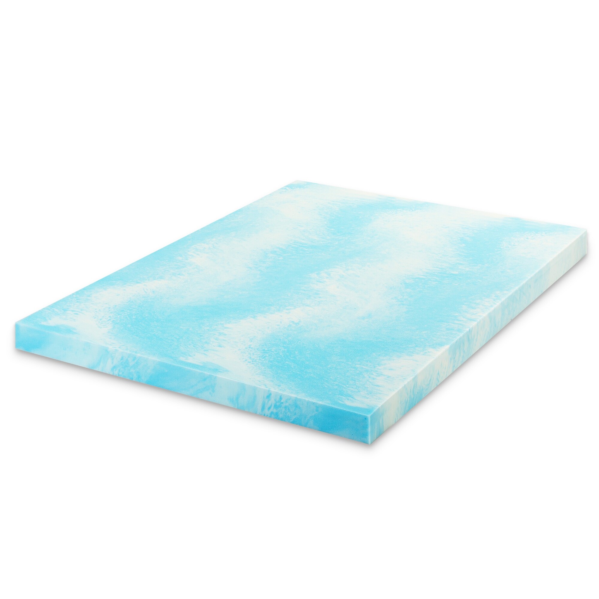 Swirl Gel AeroBreeze Cooling Air Flow Memory Foam Mattress Topper, Multiple Sizes
