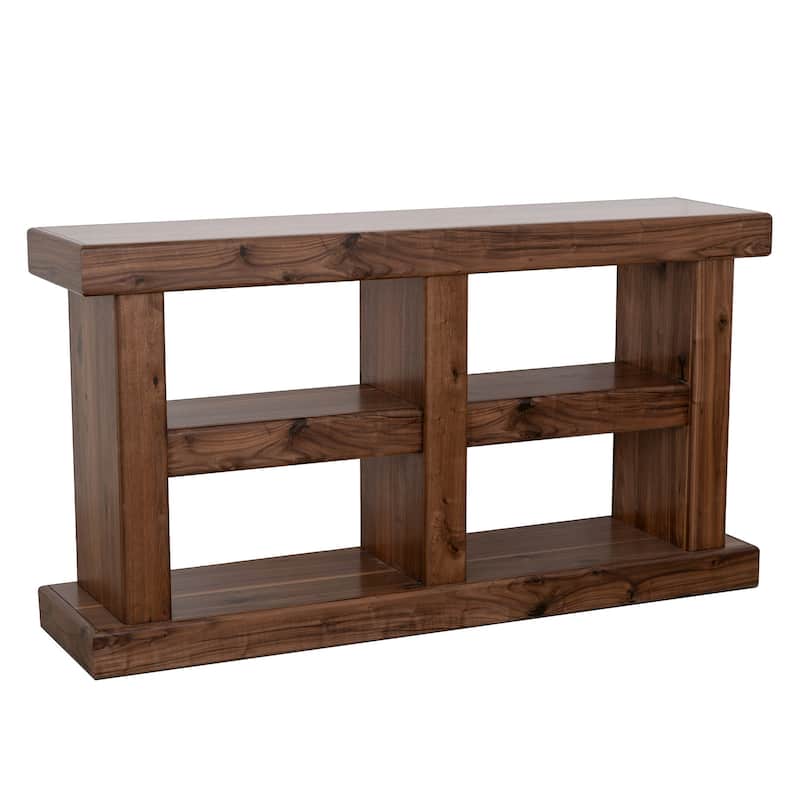 Origins by Alpine Sequoia 60" Console Table in Walnut Brown