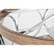 preview thumbnail 12 of 18, Ofelia 24-inch Chrome and Faux Wood 6 Lights 3 Blades Lighted Ceiling Fan with Remote
