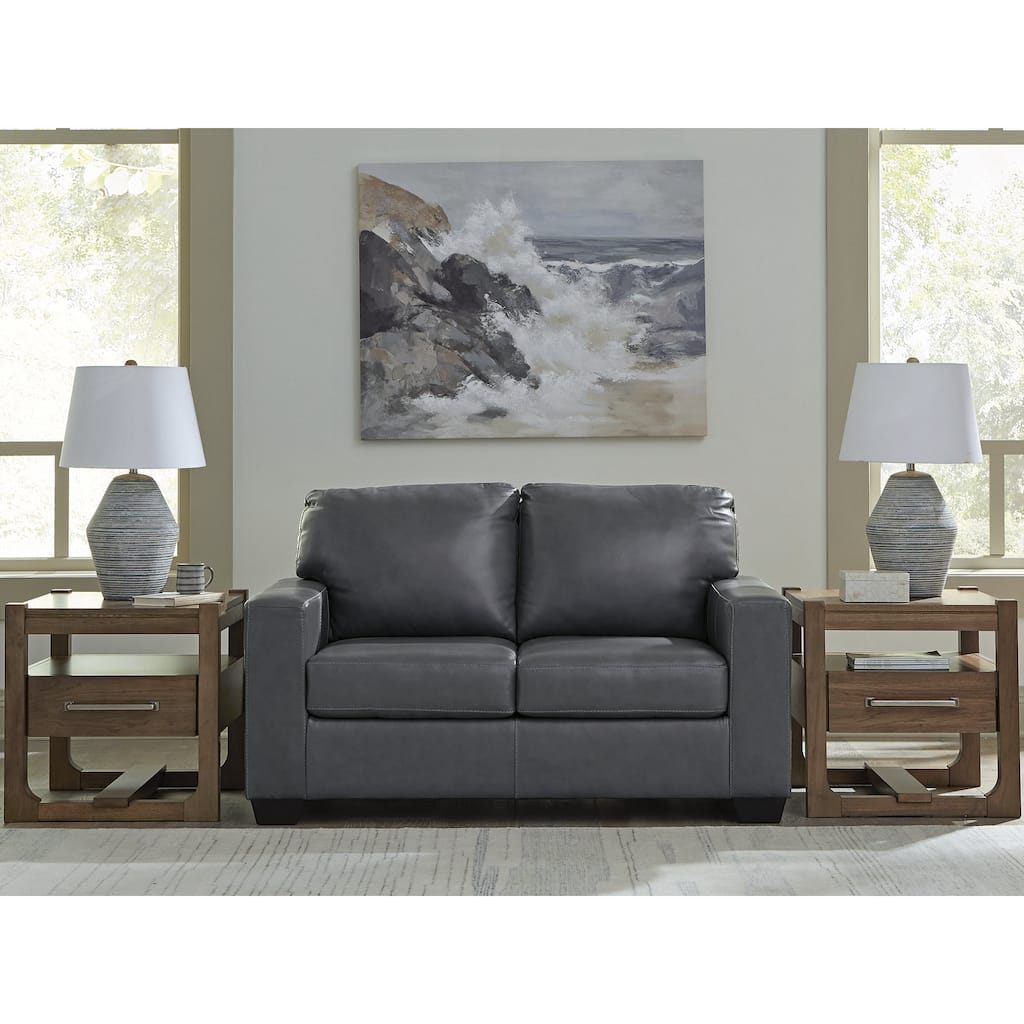 Signature Design by Ashley Bolsena Gray Loveseat - 62" W x 38" D x 36" H
