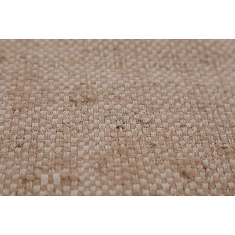 Hand Woven Oriental 100% Jute Carpet Southwestern Modern Brown Kilim Area Rug - 12' 5'' X 10' 4''