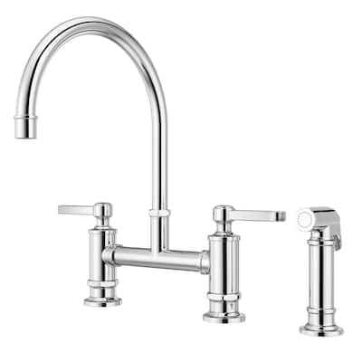 Pfister Port Haven 1.8 GPM Widespread Bridge Kitchen Faucet - Includes