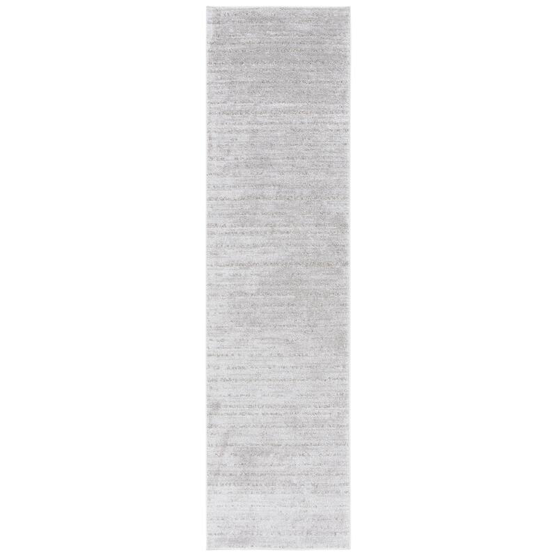 SAFAVIEH Neptune Orra Contemporary Rug. - 2'2" x 8' Runner - Light Grey/Grey
