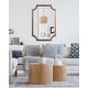 preview thumbnail 6 of 134, Kate and Laurel Hogan Scalloped Wood Framed Mirror