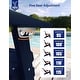 preview thumbnail 75 of 78, WINSOON All Weather HIPS Folding Adirondack Chair with Ottoman, 5-Gear Adjustable Backrest and Retractable Ottoman Set of 4