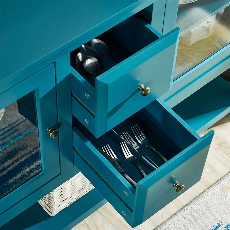 52" Sideboard Storage with Adjustable Shelves,Sideboard Buffet Cabinet