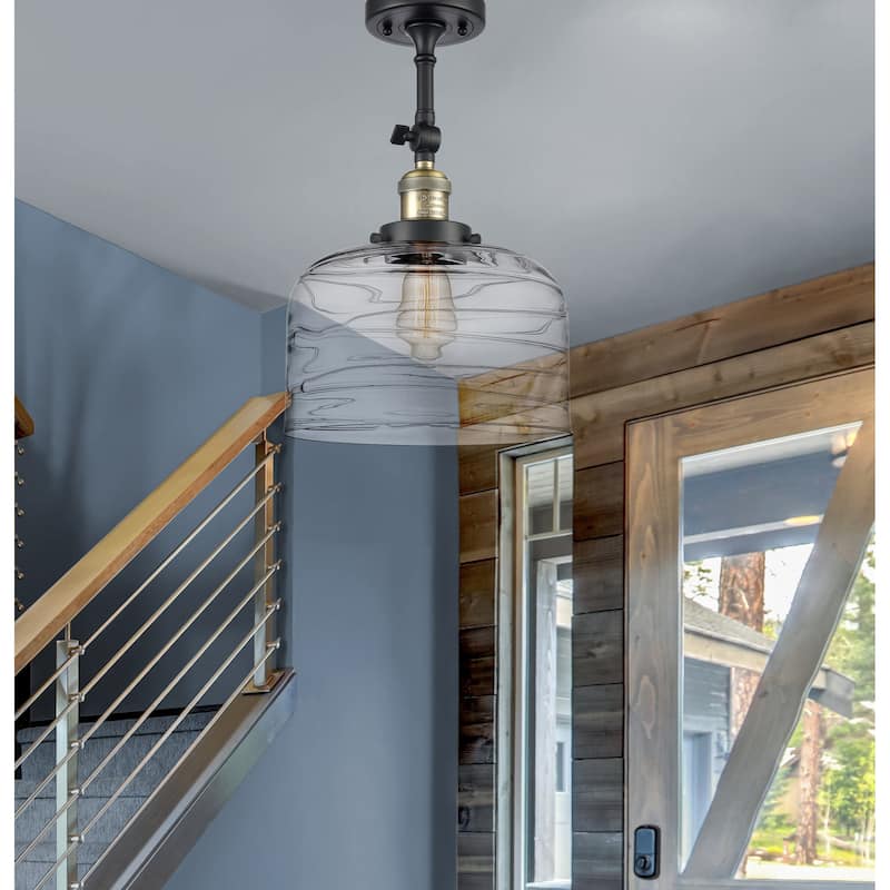 Innovations Lighting Franklin Restoration Bell 1 Light 12" Semi-Flush Mount