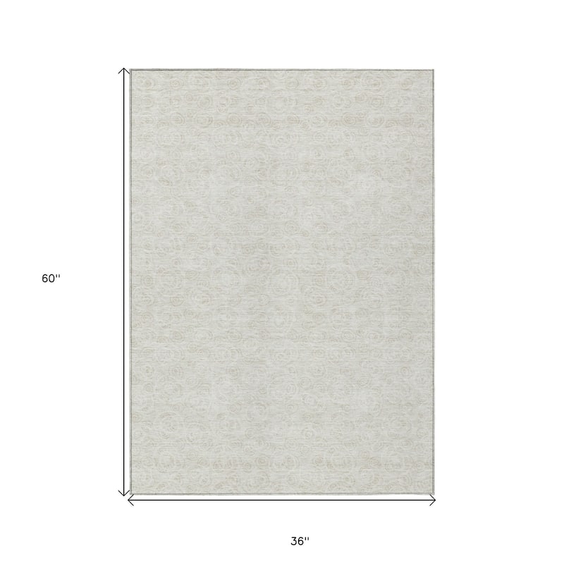 HomeRoots Geometric Transitional Rectangle Outdoor Rug