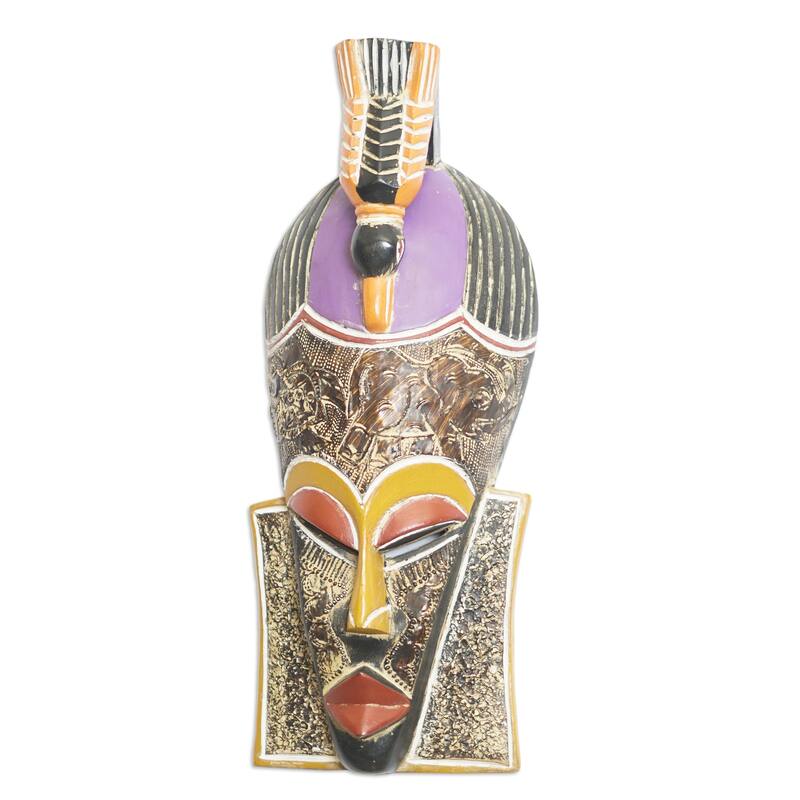 Novica Handmade Anabiah African Wood Mask