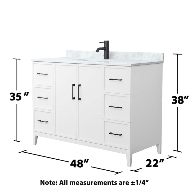 Elan 48-inch Single Vanity, Marble Top