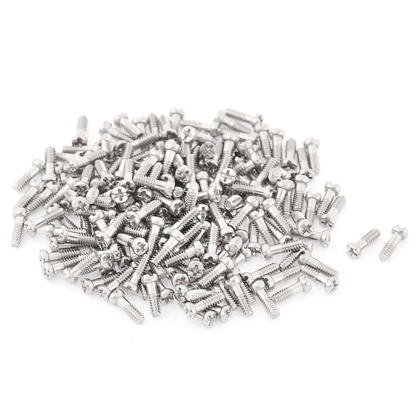 Glasses Clock Metal Repair Screws Tool Kit Silver Tone 1.6 x 4mm 100pcs