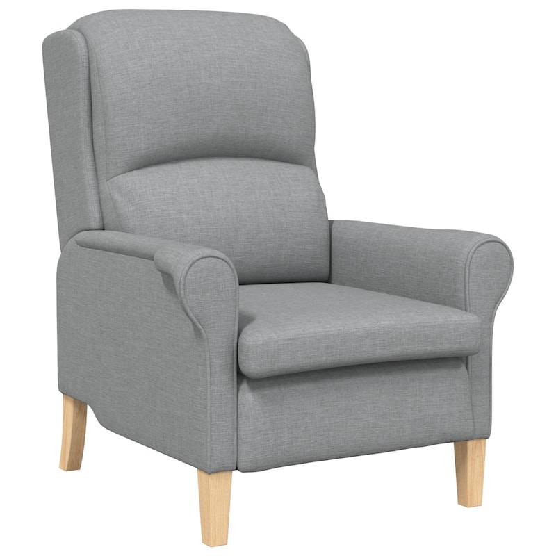 vidaXL Modern Armchair Light/Dark Gray Armchair - 29.9 x 37 x 40.2