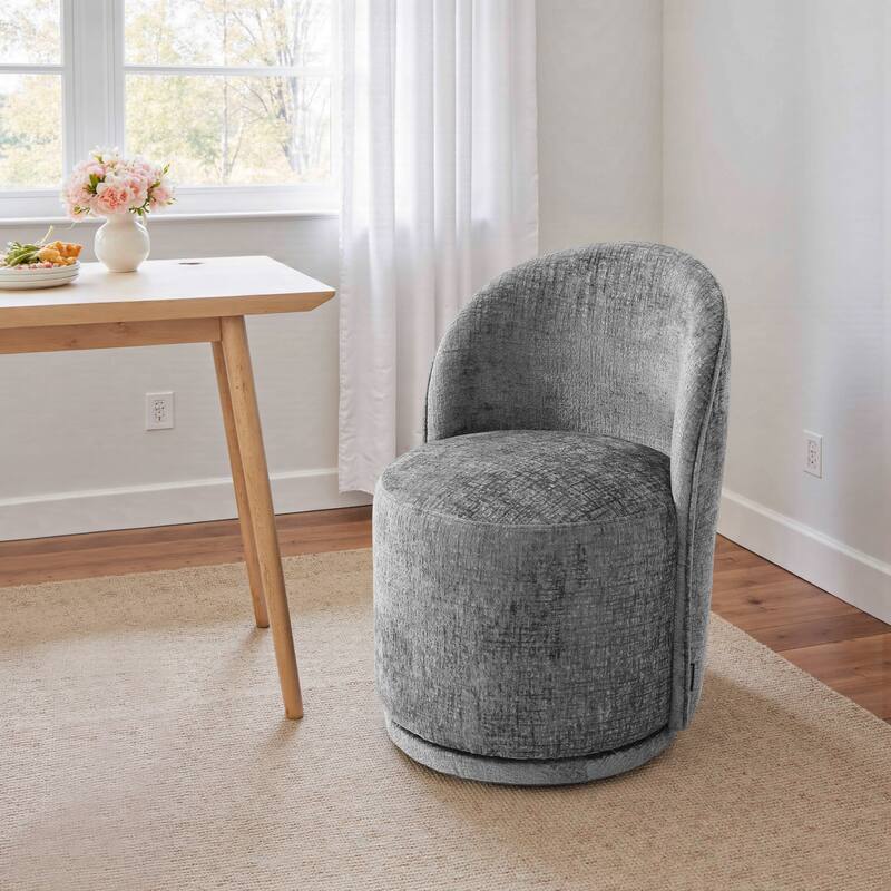 23" W Upholstered Swivel Side Chair for Dining Room, Balcony, Parlour
