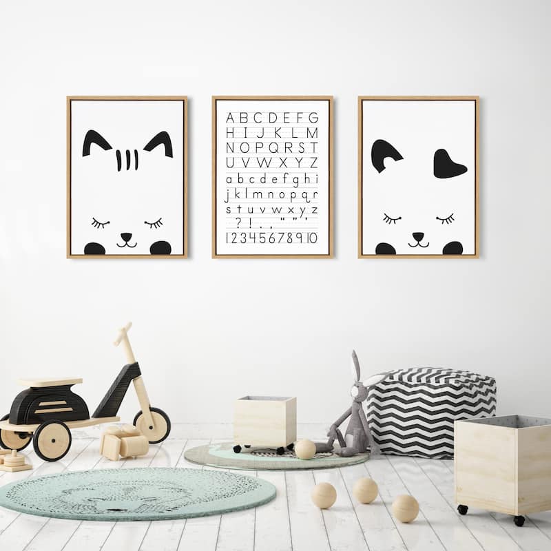 Kate and Laurel Sylvie Alphabet Canvas by The Creative Bunch Studio