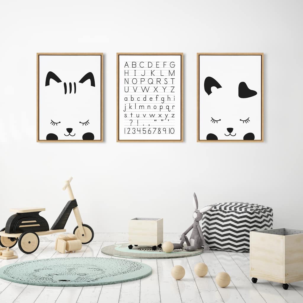 Kate and Laurel Sylvie Alphabet Canvas by The Creative Bunch Studio