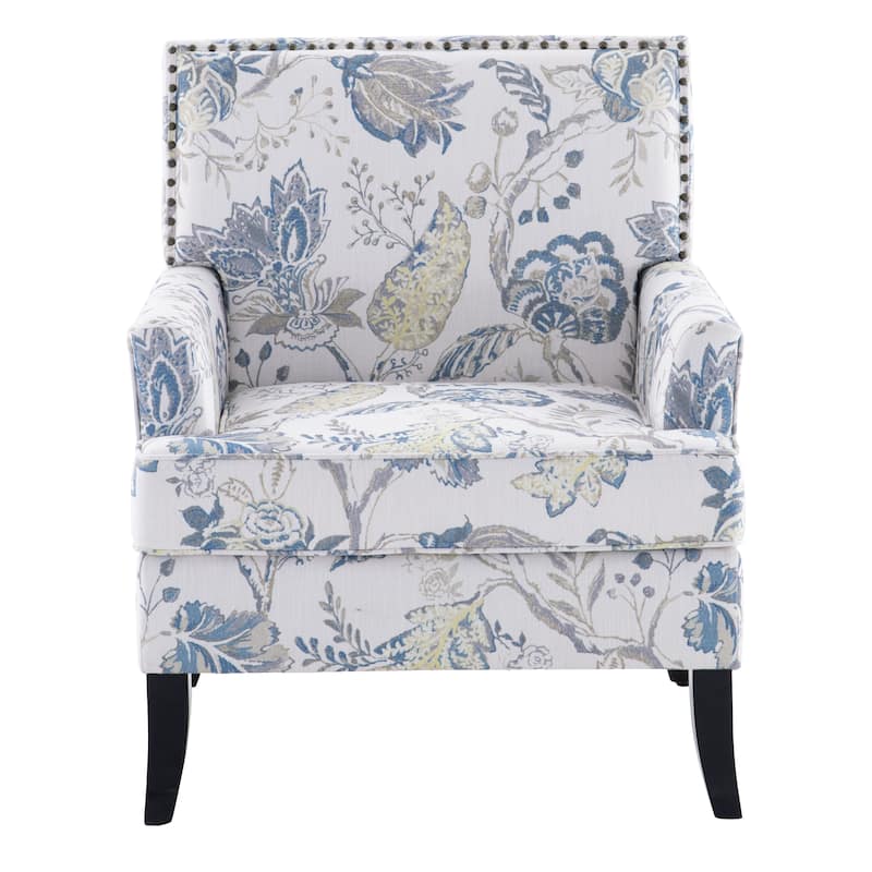 Armchair Accent Chairs with Nailhead Trim Set of 2