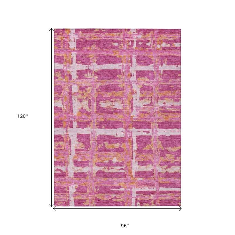 HomeRoots Striped Transitional Rectangle Outdoor Rug