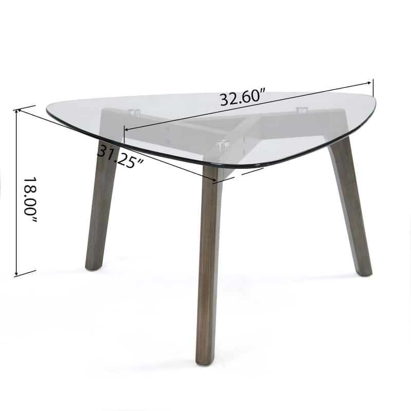 Wasco Indoor Wood and Glass Table Set by Christopher Knight Home