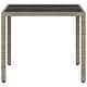 preview thumbnail 6 of 9, vidaXL Garden Table Set of 4 Light Grey - 35.4 x 35.4 x 29.5