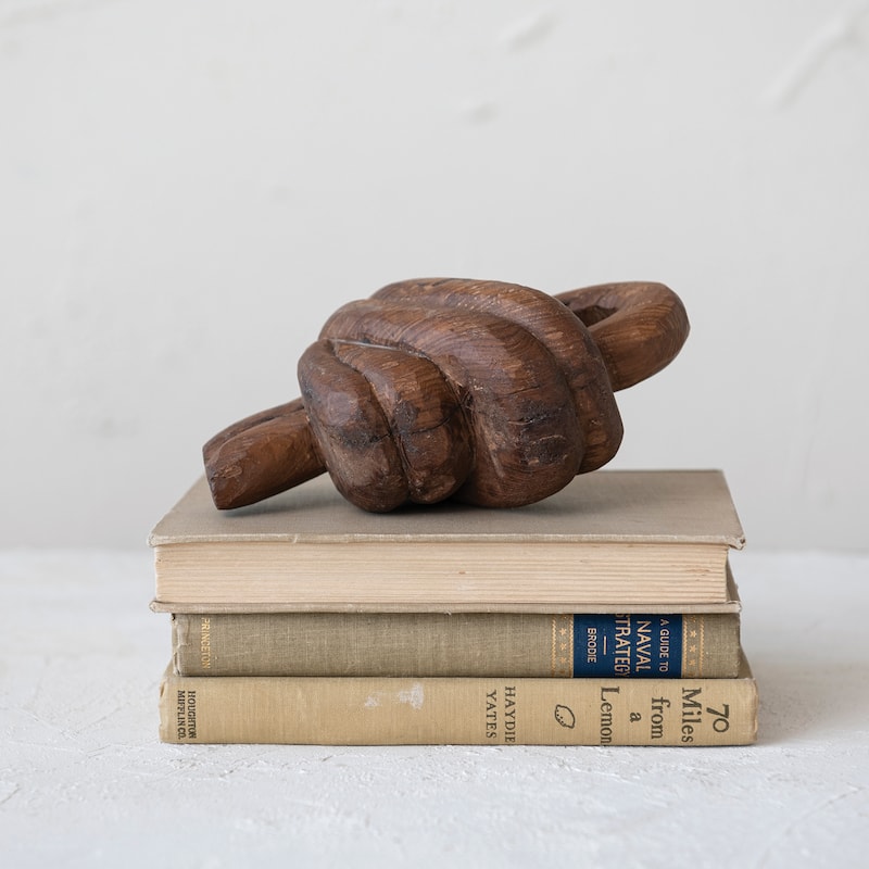 Decorative Reclaimed Wood Knot - 7.5"L x 4.0"W x 3.0"H