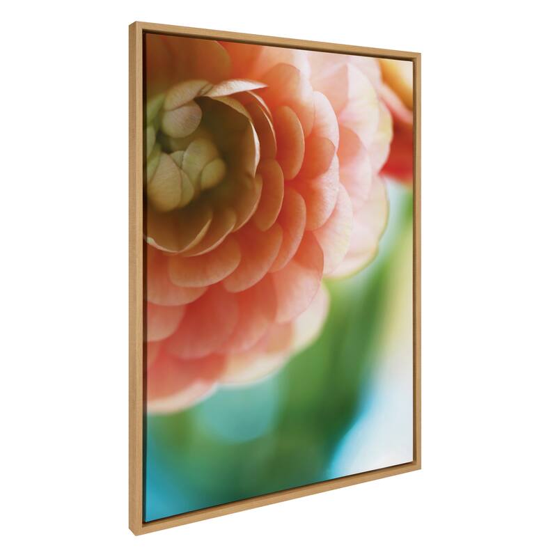 Kate and Laurel Sylvie Light Side Framed Canvas by Alicia Bock - 28x38 - Natural