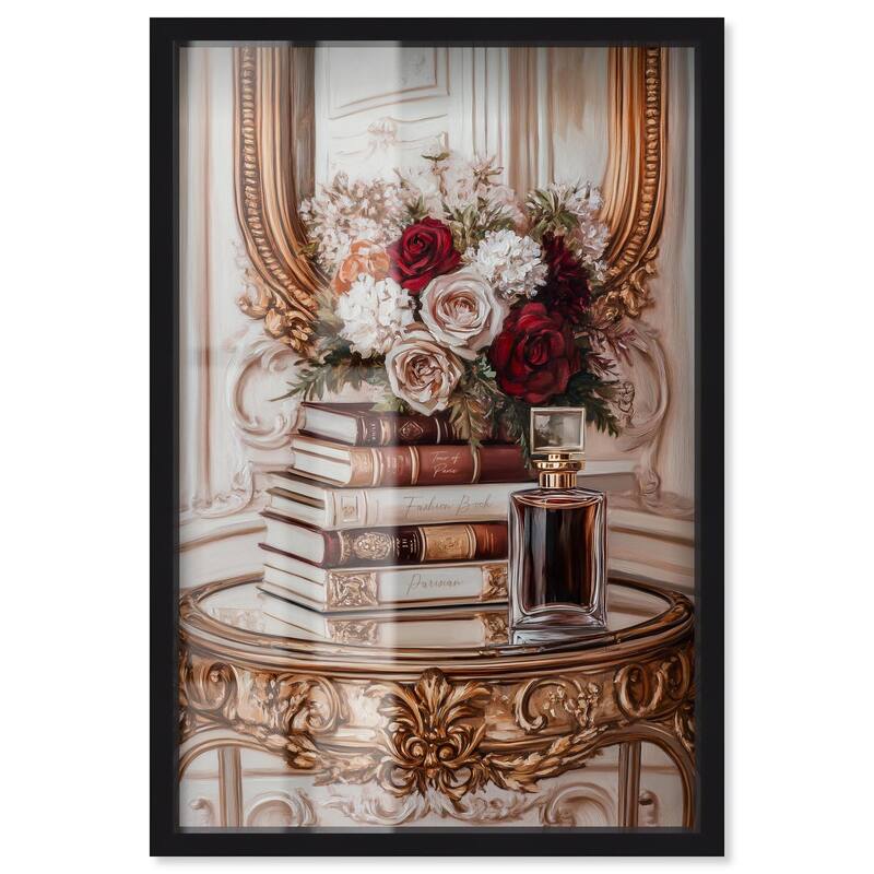 Lovely Mirror Glam Books Shadowbox by Art Remedy - Black - 24" x 36"