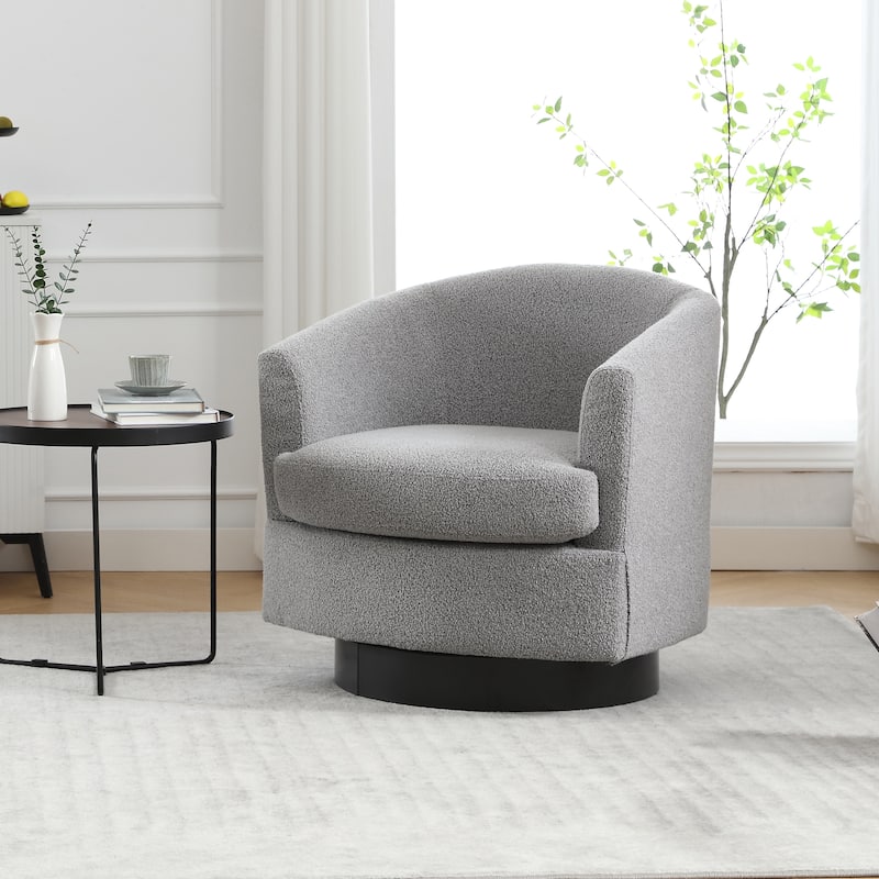 Swivel Accent Chair Armchair Upholstered Barrel Chairs