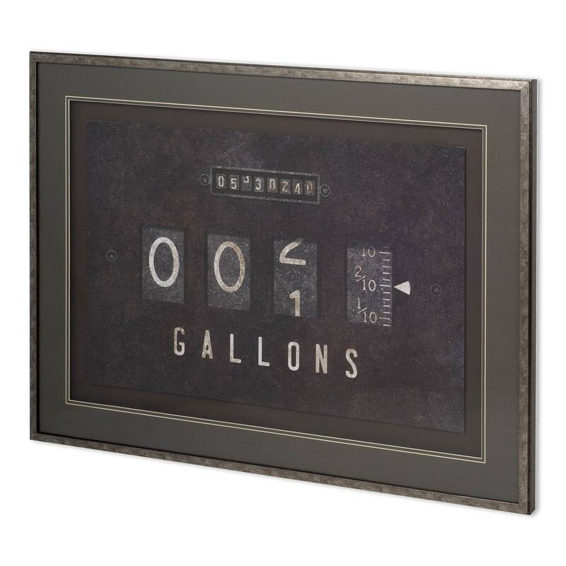 Gas Pump - Gallons Framed Art Print