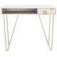 preview thumbnail 26 of 35, SAFAVIEH Raveena 1-Drawer 1-Shelf Hairpin Leg Desk