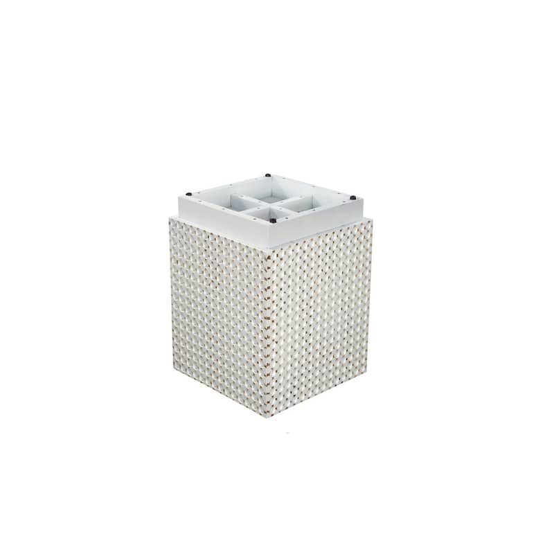 24" Square Accent Table with Dimples