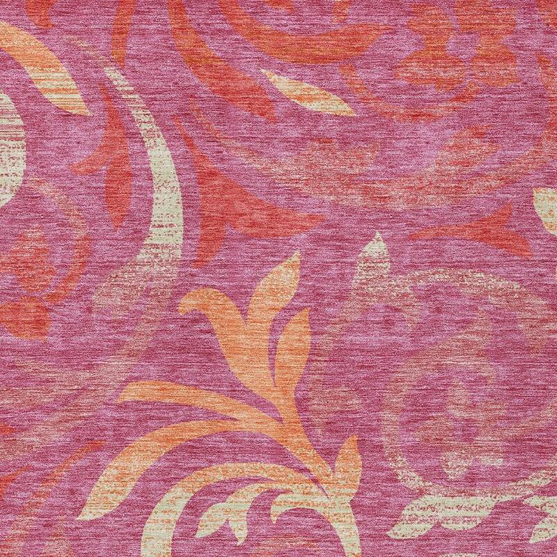 HomeRoots Floral Transitional Rectangle Outdoor Rug