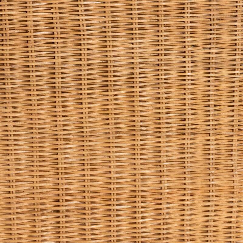 Amaya 5-Piece Round Rattan Dining Set - Handwoven Wicker Pedestal Table and 4 Barrel Chairs, Boho Coastal Style