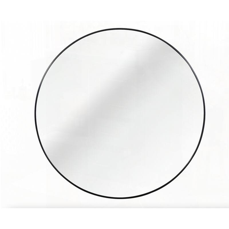 Metal Framed Round Bathrrom Mirror