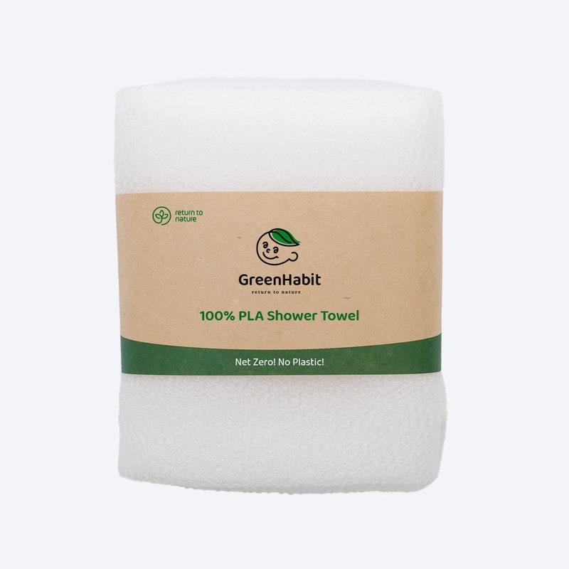 GreenHabit Sensitive Shower Cloth - Biomass (PLA100%) No plastic - one size