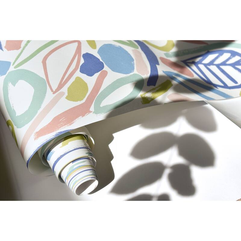 Verdure Pastel Painted Botanical Wallpaper