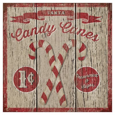 Candy Canes by Beth Albert Canvas Art Print