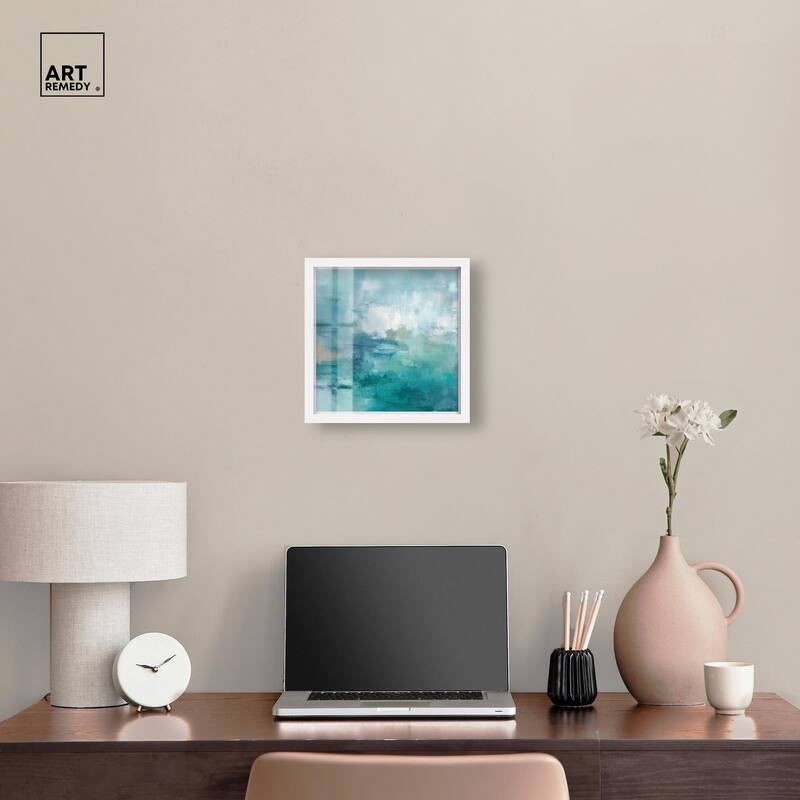 Green Blue II Shadowbox by Art Remedy