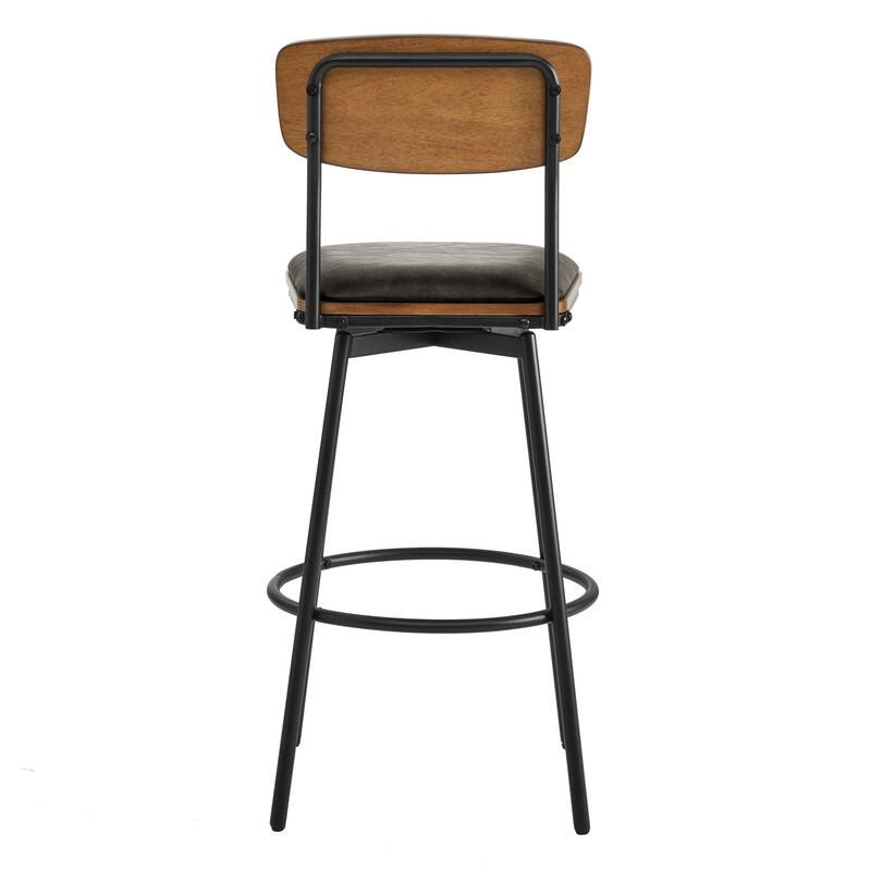 Spruce & Spring Claire Swivel Counter Height Bar Stool Set