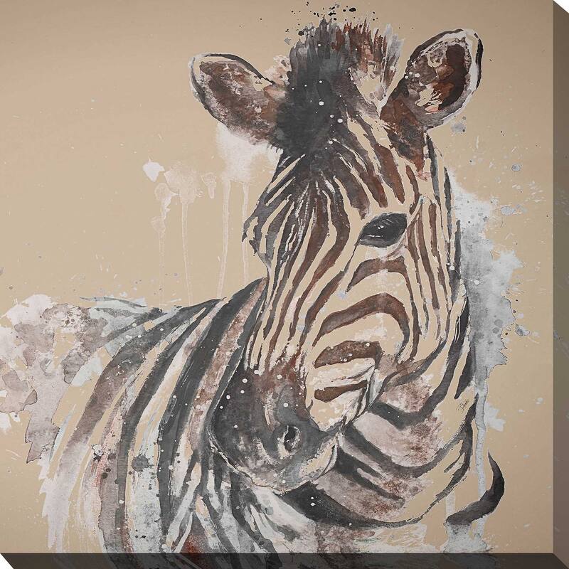 "Sandstone Zebra" Print on Canvas