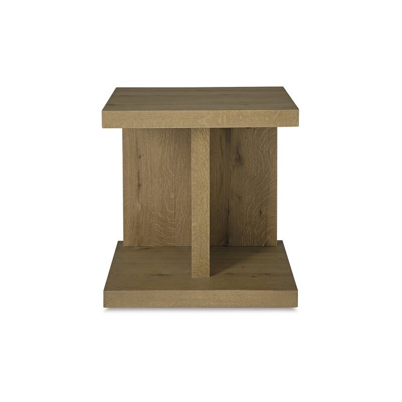 Signature Design by Ashley Brinstead Light Brown Chairside End Table - 22"W x 18"D x 24"H