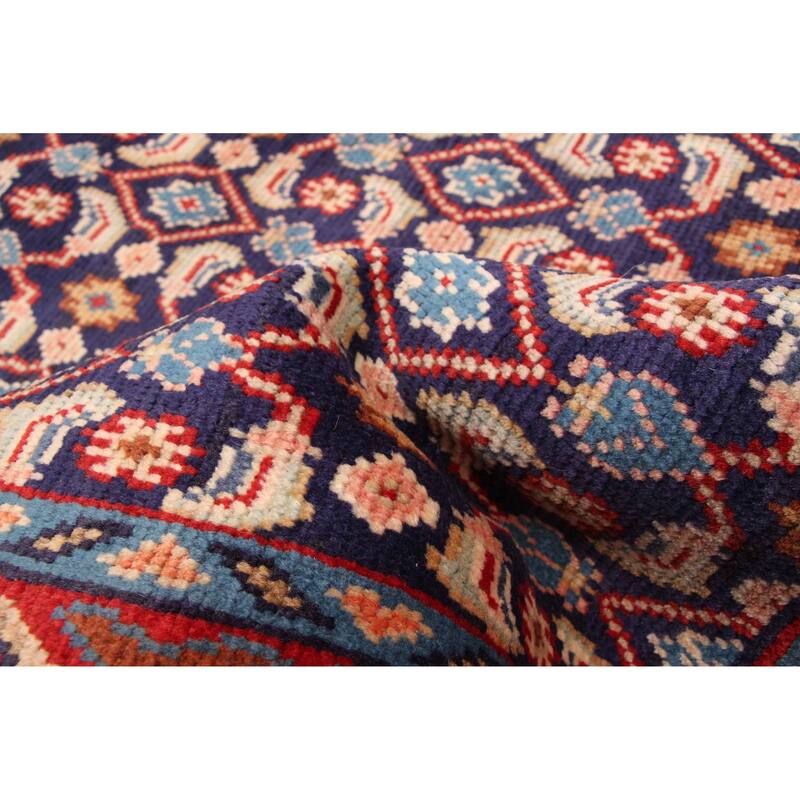 ECARPETGALLERY Hand-knotted Andelz Dark Navy Wool Rug - 3'5 x 10'0