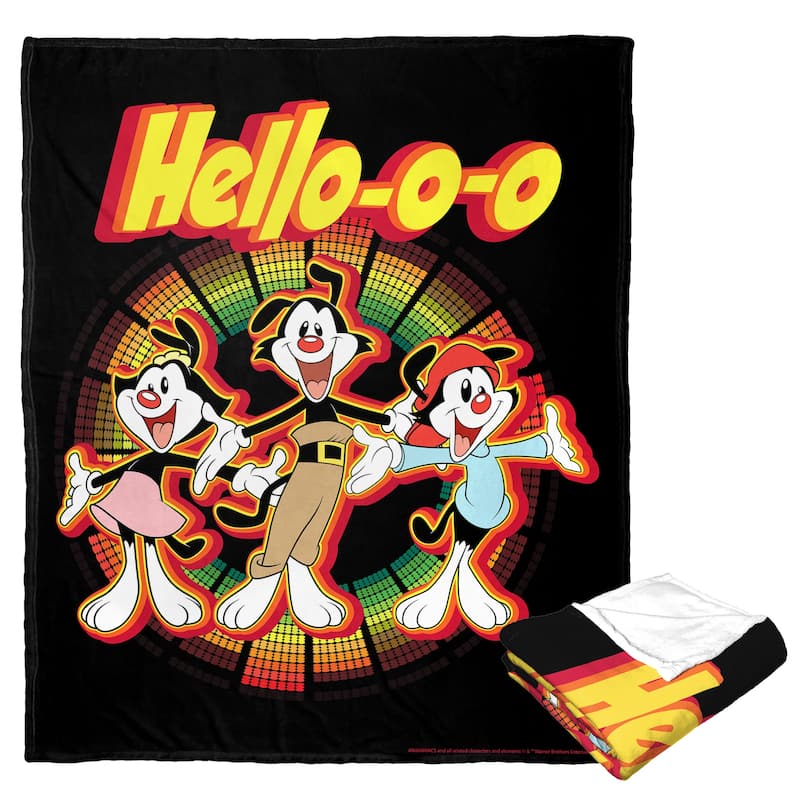 Warner Brothers Animaniacs Hellooo Silk Touch Throw Blanket