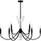preview thumbnail 1 of 4, Cecily Chandelier Black