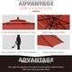 preview thumbnail 9 of 22, MAISON ARTS 10ft 3 Tiers Patio Outdoor Umbrella Matched with most Patio Table with Ventilation Auto-tilt and Crank Lift